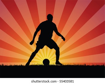soccer player vector