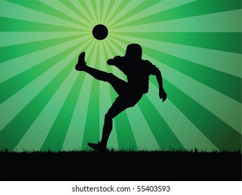 soccer player vector