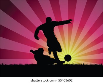 soccer player vector