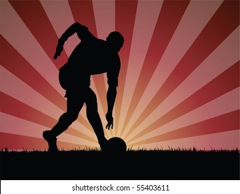 soccer player vector