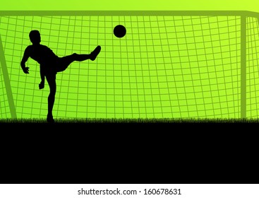 Soccer player vector background concept