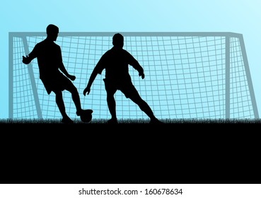 Soccer player vector background concept