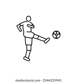 soccer player vector icon eps 10