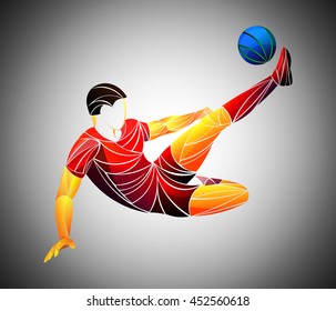 soccer player vector Russia, 2018