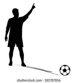 soccer player vector silhouette