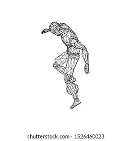 Soccer Player Vector Spining Poses Isolated Images