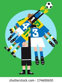 Soccer Players in action