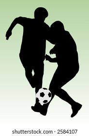 soccer players with ball
