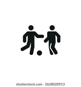 Soccer players icon. Simple soccer players icon for social media, app and web design. Vector illustration.
