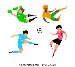 Soccer players set