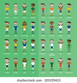 Soccer players set 