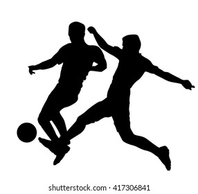 Soccer Players Silhouettes