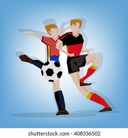 soccer players in tournament