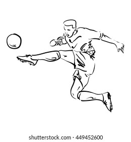 soccer players vector series