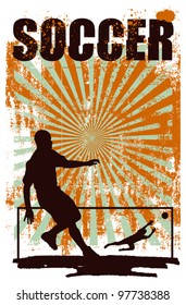 soccer poster with best goal shoot