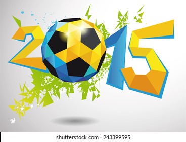 soccer poster vector 2015