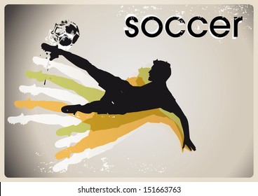 soccer poster vector