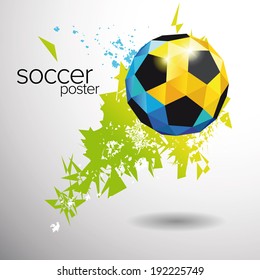 soccer poster vector