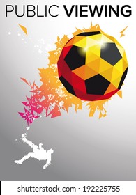 soccer poster vector