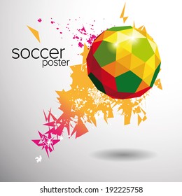 soccer poster vector