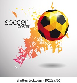 soccer poster vector