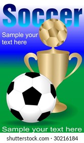 soccer poster vector