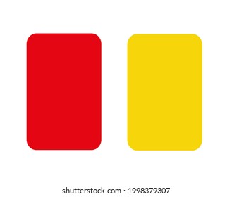 Soccer red and yellow card