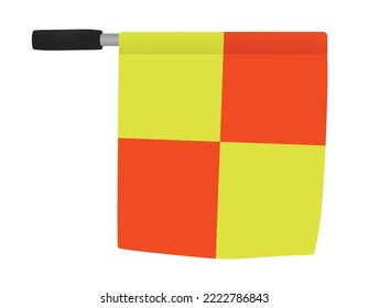 Soccer referee flag. vector illustration