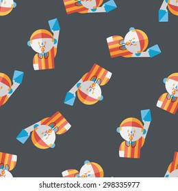 soccer referee flat icon,eps10 seamless pattern background