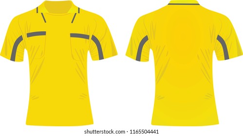Soccer referee shirt. vector illustration 