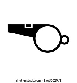soccer referee whistle icon design vector template
