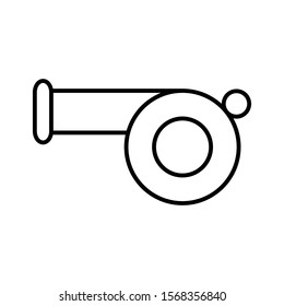 soccer referee whistle icon design vector template