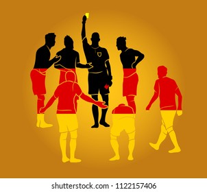 soccer referee yellow red cards 