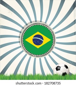 Soccer retro background