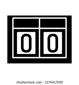 soccer scoreboard icon design vector template