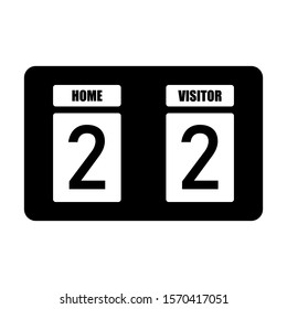 soccer scoreboard icon design vector template