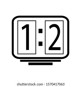 soccer scoreboard icon design vector template