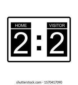 soccer scoreboard icon design vector template