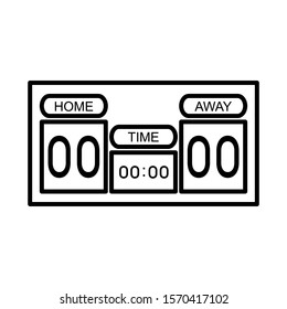 soccer scoreboard icon design vector template