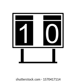 soccer scoreboard icon design vector template