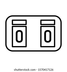 soccer scoreboard icon design vector template