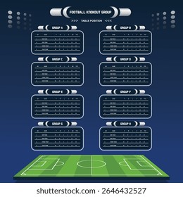Soccer Scoreboard vector background arts
