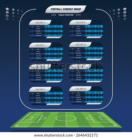 Soccer Scoreboard vector background arts