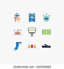 soccer set icon vector illustration