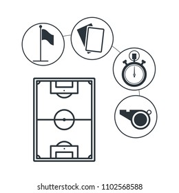 Soccer set of icons