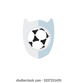 Soccer Shield Logo Icon Design