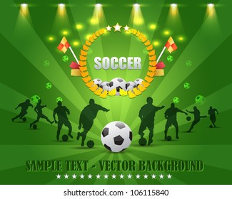 Soccer Shield Vector Design