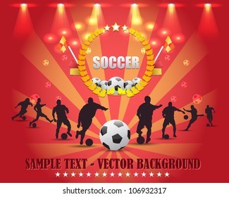 Soccer Shield Vector Design