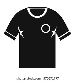 Soccer shirt icon. Simple illustration of soccer shirt vector icon for web
