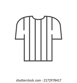 Soccer shirt simple linear symbolic icon
